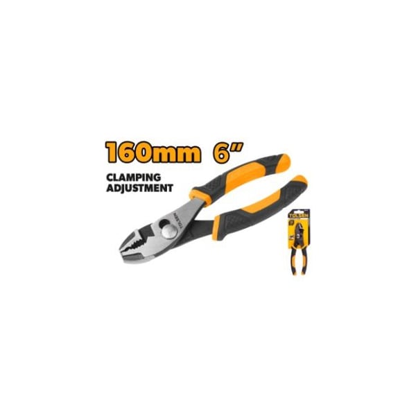 Tolsen 6 Slip Joint Pliers Drop Forged Steel, Full Body w/Heat Treatment, Black Finished and Fine Polished 10315 - main